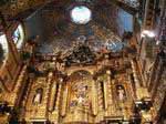 La Compania, самая богатая по своему убранству церковь в Эквадоре. Кито-колониальный.